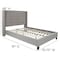 Flash Furniture Full Size Lt Gray Fabric Platform Bed & Mattress HG-BM10-42-GG - alternate 8